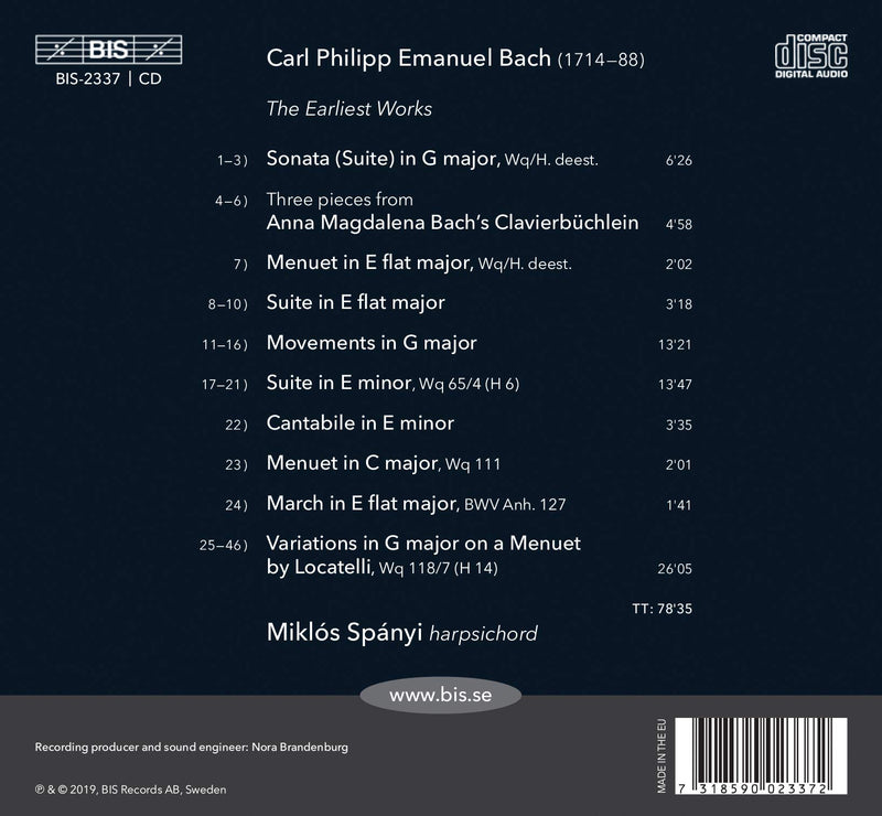 Bach: The Solo Keyboard Music, Vol. 38 / Spanyi