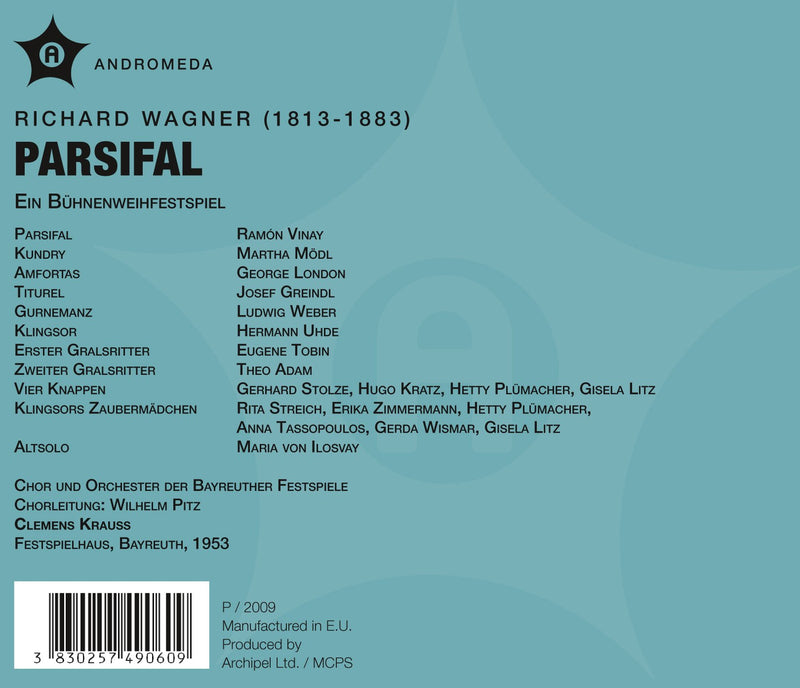 Wagner: Parsifal / Vinay, Modl, London, Krauss