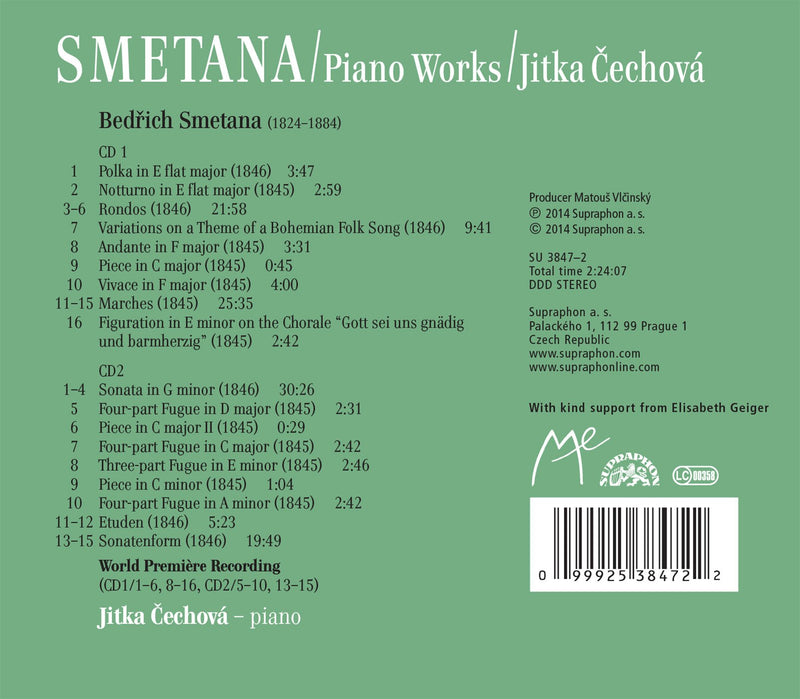 Smetana: Piano Works, Vol. 7 / Jitka Cechova