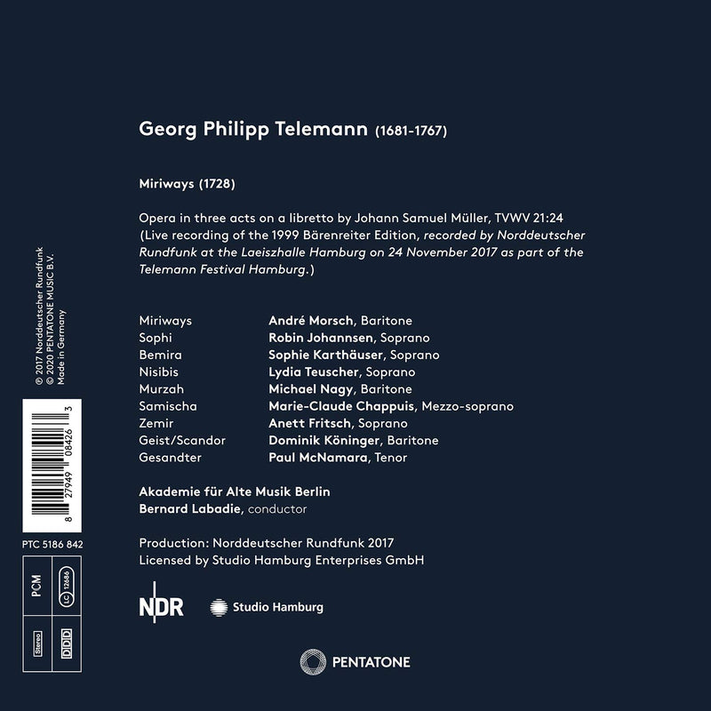 Telemann: Miriways / Labadie, Akademie fur Alte Musik Berlin