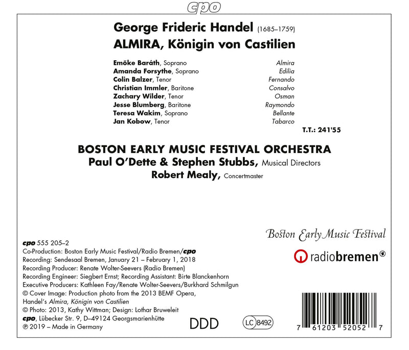 Handel: Almira / Mealy, Stubbs, Boston Early Music Festival