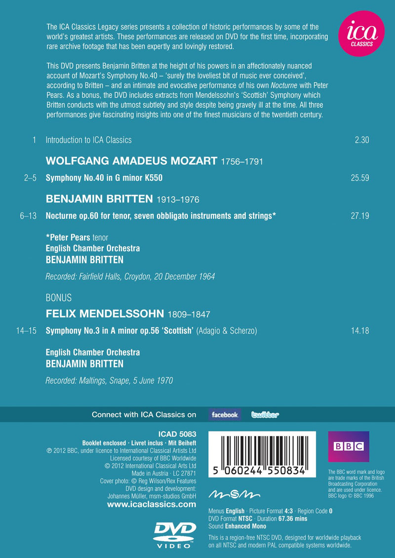 Mozart: Symphony No. 40 / Britten: Nocturne