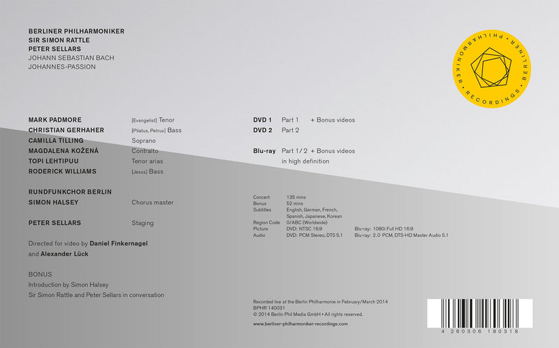Bach: St. John Passion / Kozena, Padmore, Rattle