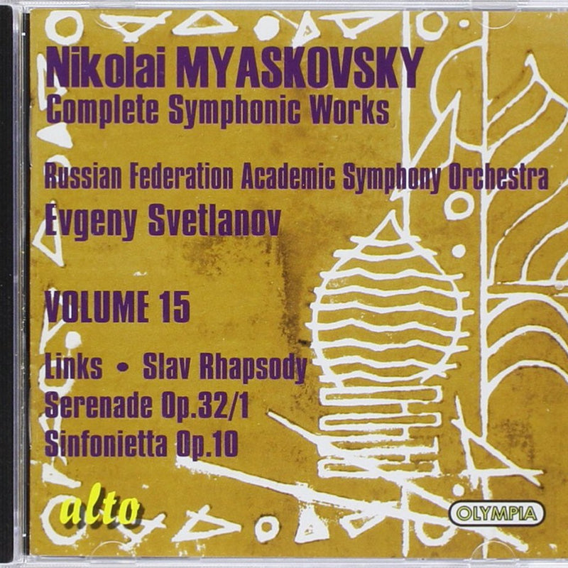 Myaskovsky, N.: Complete Symphonic Works, Vol. 15