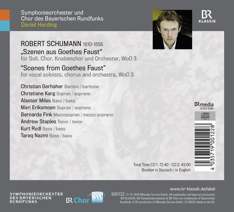 Schumann: Szenen aus Goethes Faust / Gerhaher, Karg, Harding