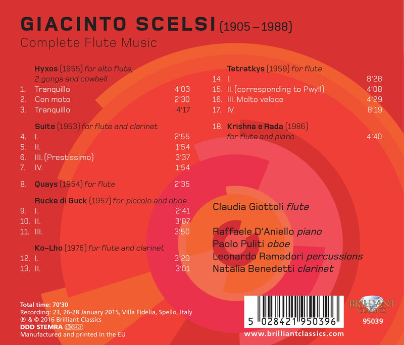 Scelsi: Complete Flute Music