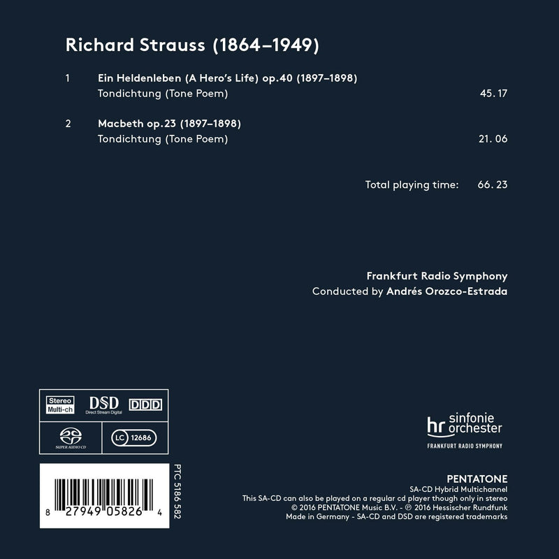 Strauss: Ein Heldenleben & Macbeth / Orozco-Estrada, Frankfurt Radio Symphony