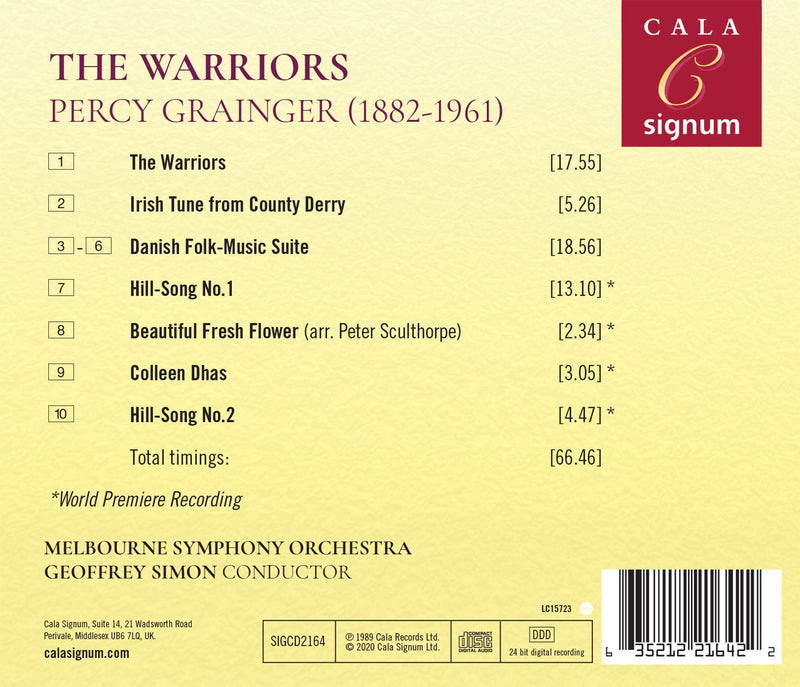 Grainger: The Warriors / Geoffrey Simon, Melbourne Symphony