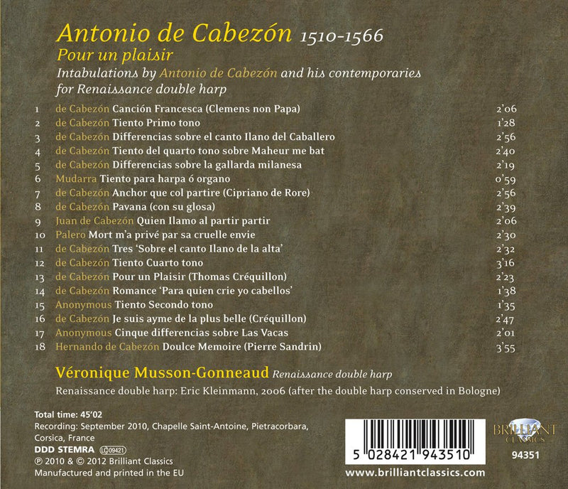 Cabezón: Pour Un Plaisir