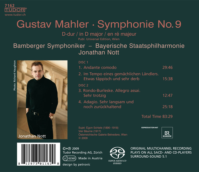 Mahler: Symphony No 9 / Nott, Bamberg SO