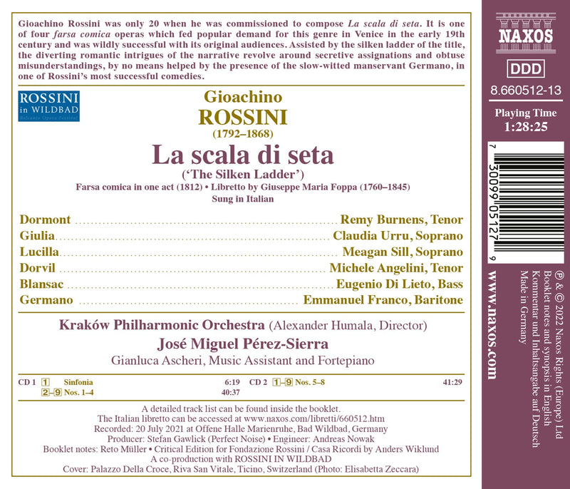 Rossini: La scala di seta / Urru, Angelini, Pérez-Sierra, Cracow Philharmonic Orchestra