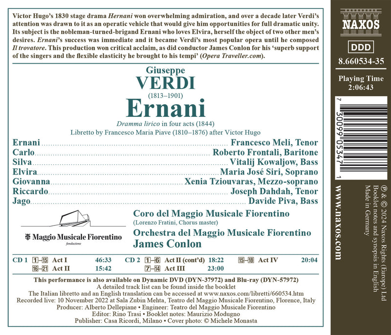 Verdi: Ernani / Conlon, Maggio Musicale Fiorentino