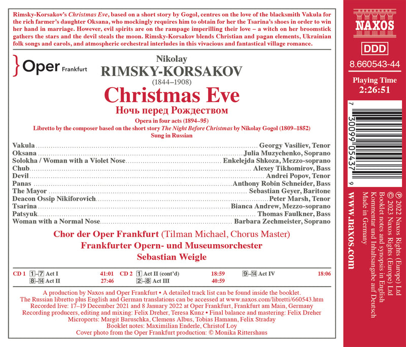 Rimsky-Korsakov: Christmas Eve / Weigle, Frankfurter Opern- und Museumsorchester