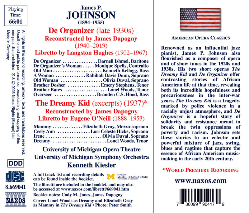 James P. Johnson: De Organizer; The Dreamy Kid (excerpts)