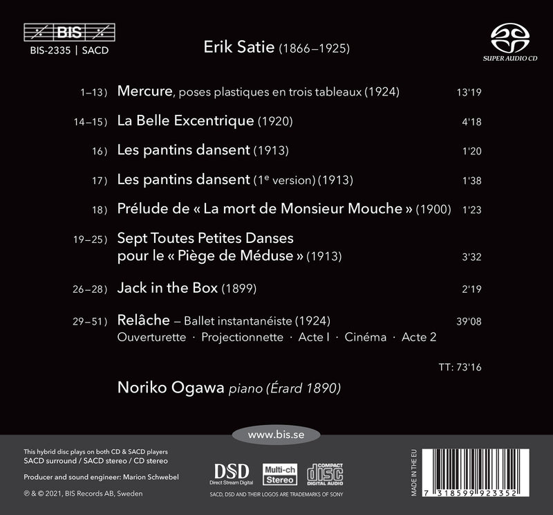Satie: Piano Music, Vol. 4 / Ogawa
