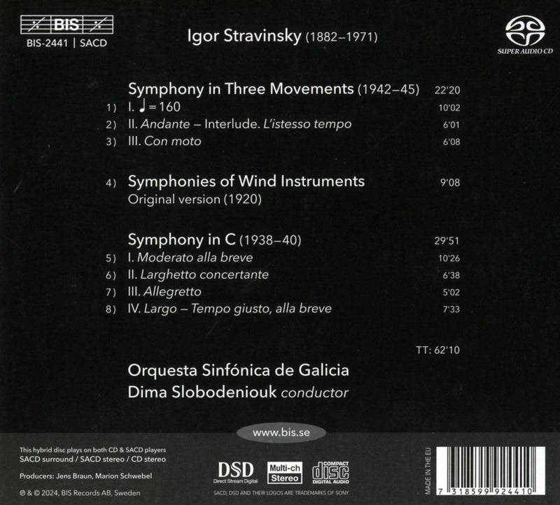 Stravinsky: Symphonies, Vol. 1 / Slobodeniouk, Galicia Symphony
