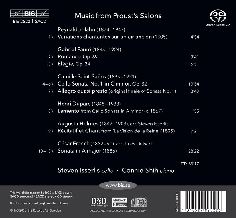 Music from Proust's Salons / Isserlis, Shih