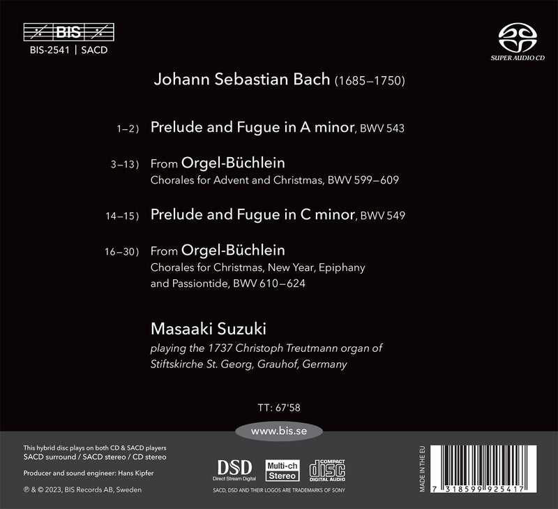 Bach: Organ Works, Vol. 4 / Masaaki Suzuki