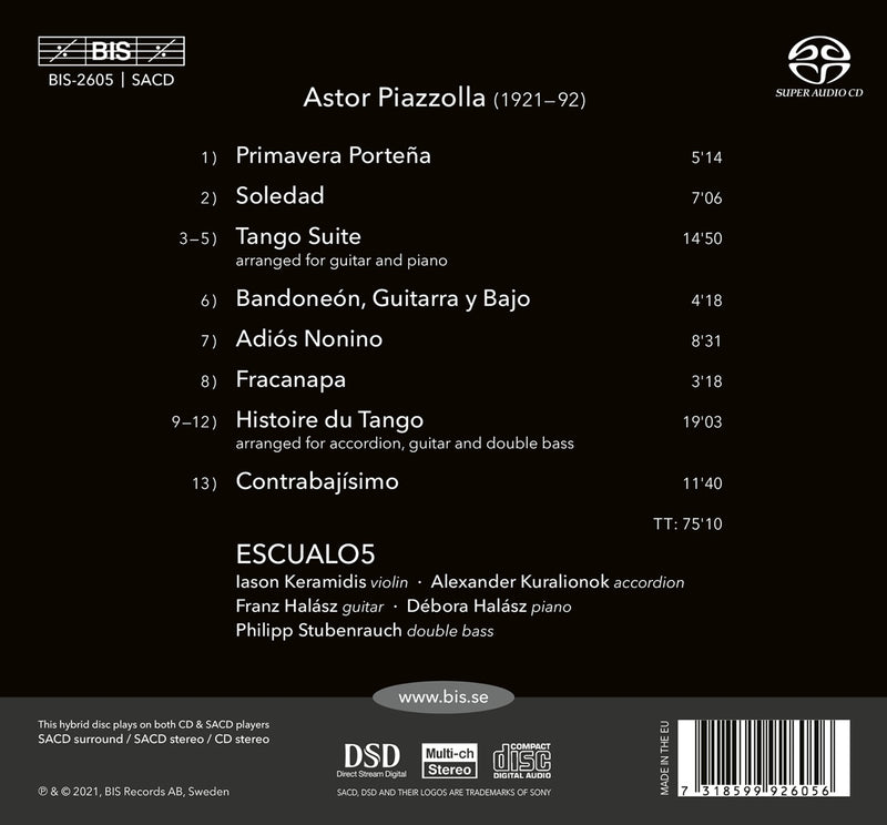 Chamber Works of Astor Piazzolla / Escualo5