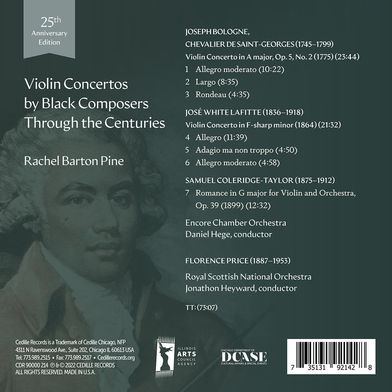Violin Concertos by Black Composers - 25th Anniversary / Rachel Barton Pine