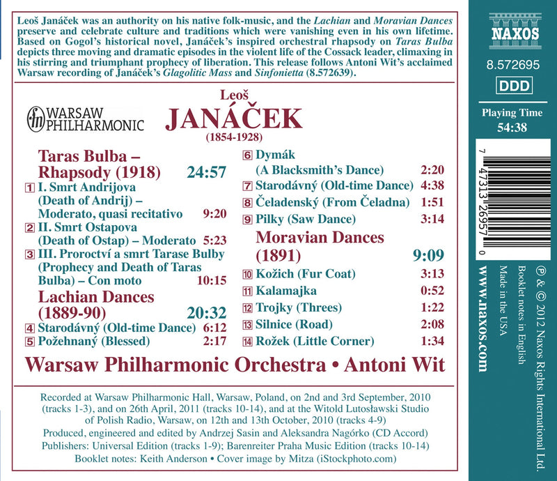 Janáček: Taras Bulba, Lachian Dances / Wit, Warsaw Philharmonic