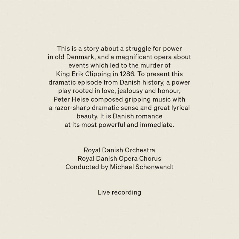 Peter Heise: Drot Og Marsk (King And Marshal) / Schonwandt, Royal Opera Chorus & Orchestra