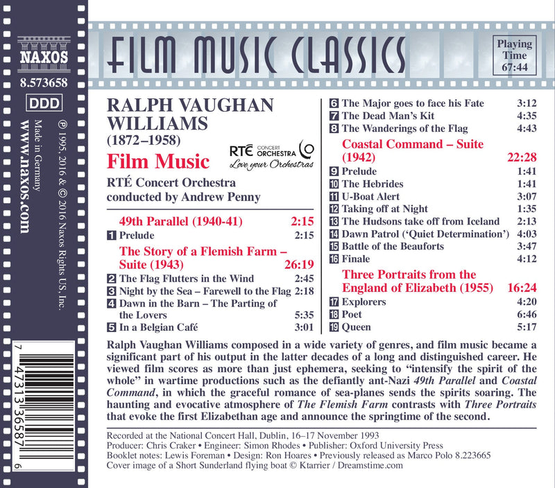 Vaughan Williams: Film Music Classics / Penny, RTE Concert Orchestra
