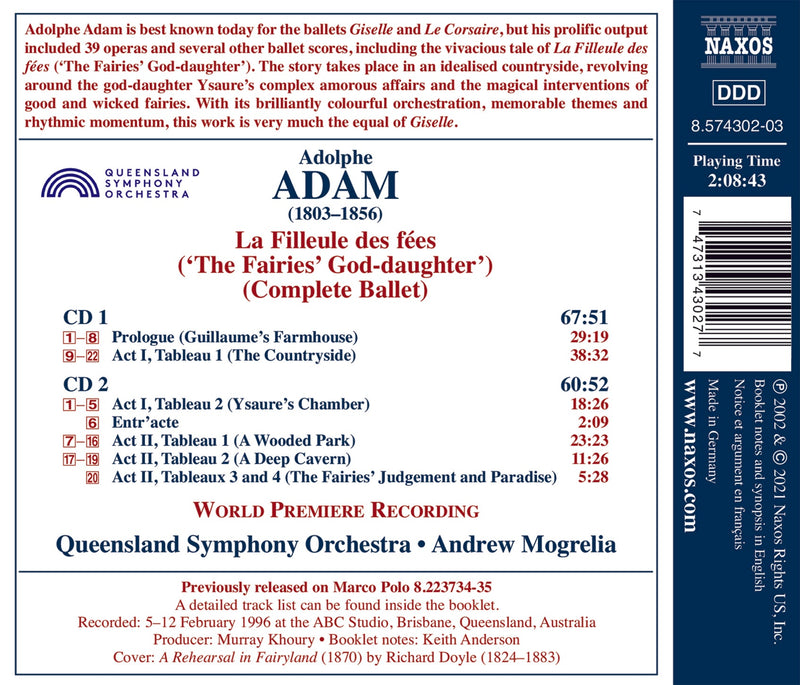 Adam: La filleule des fées / Mogrelia, Queensland Symphony Orchestra