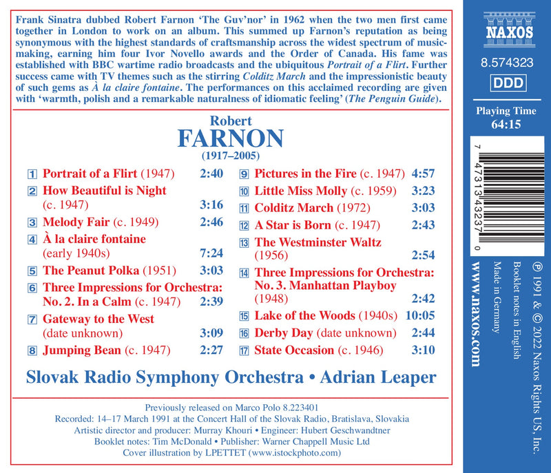 Farnon: Westminster Waltz - Orchestral Music / Leaper, Slovak Radio Symphony Orchestra