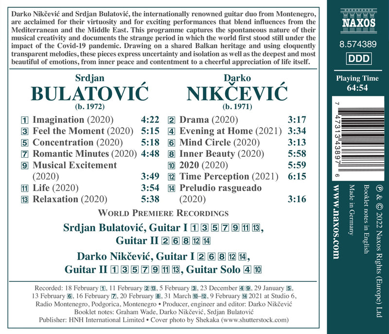 Bulatović & Nikčević: Feel the Moment - Meditative Mediterranean Guitar Music