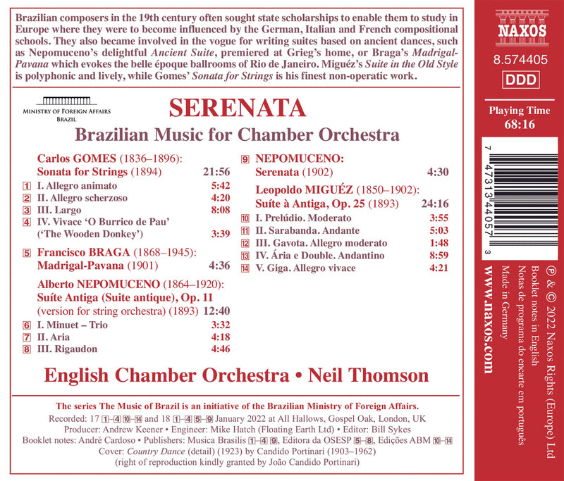 Serenata - Braga, Gomes, Miguez & Nepomuceno / Thomson, English Chamber Orchestra