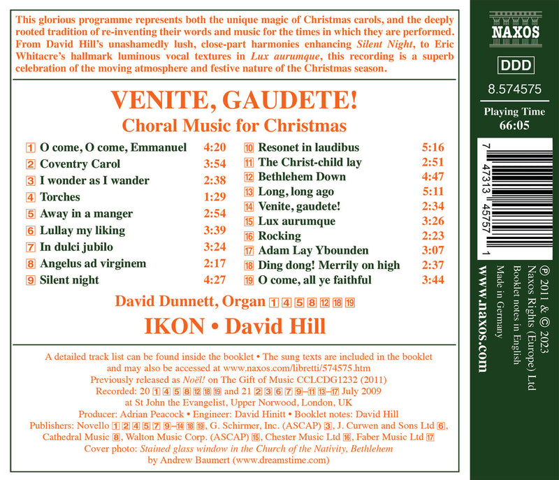 Venite, Gaudete! – Choral Music for Christmas / Ikon
