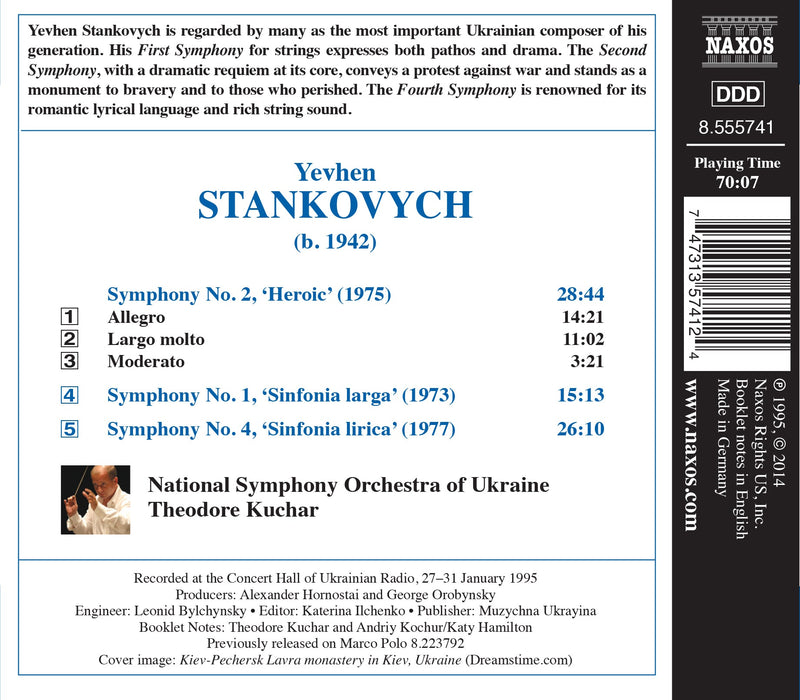 Stankovych: Symphonies Nos. 1, 2 & 4 / Kuchar, Ukraine National Symphony Orchestra