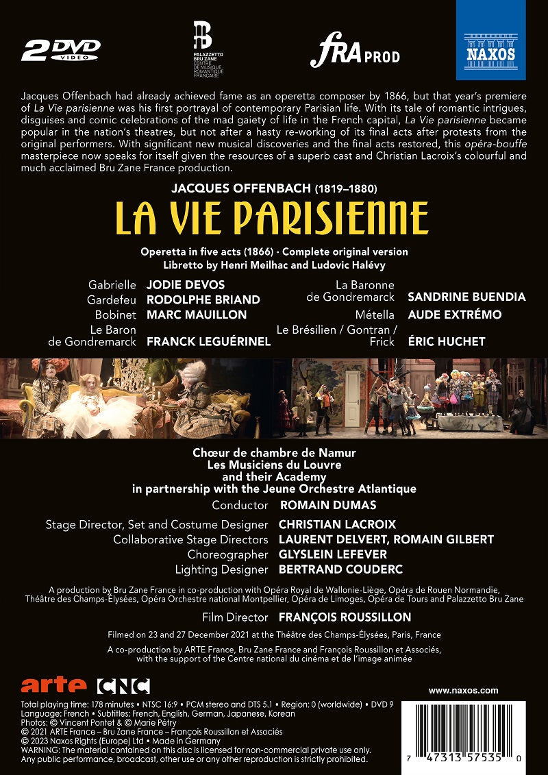 Offenbach: La Vie Parisienne / Devos, Briand, Mauillon, Dumas, Les Musiciens du Louvre