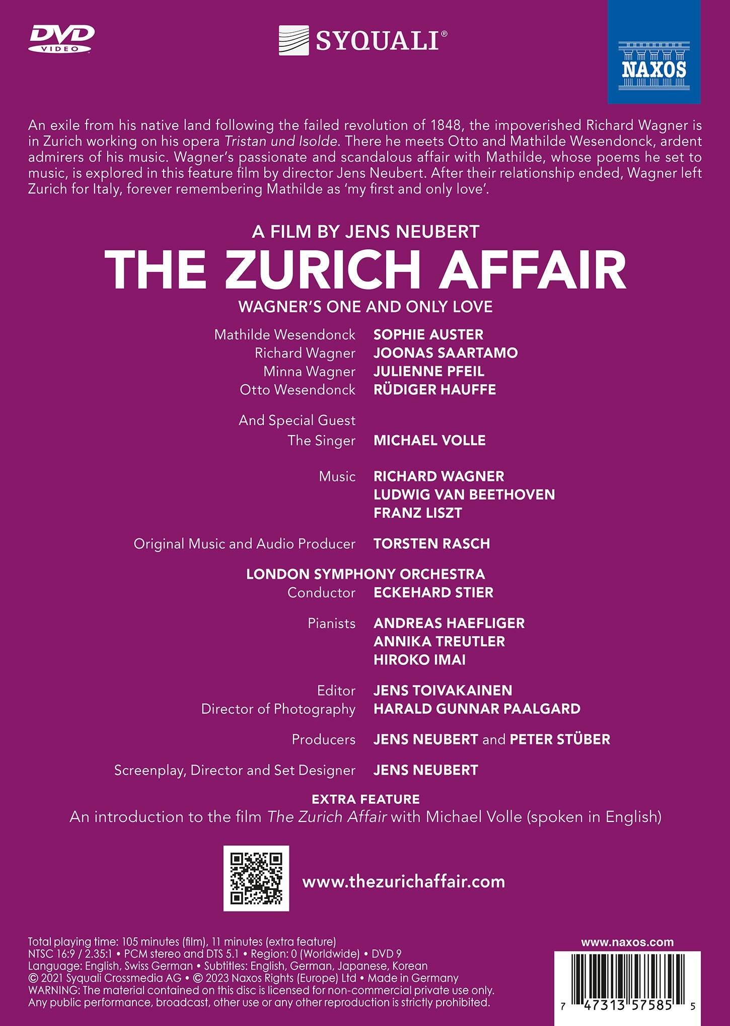 Beethoven, Liszt & Wagner: The Zürich Affair – Wagner’s One & Only Love [Film]