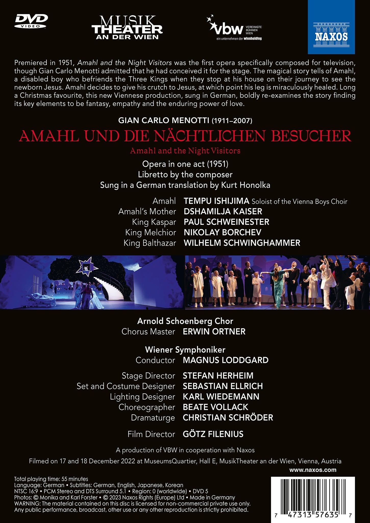 Menotti: Amahl & the Night Visitors / Loddgard, Vienna Symphony