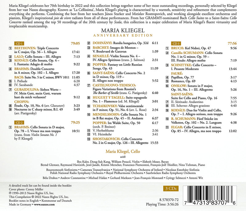 Maria Kliegel 70th Anniversary Edition