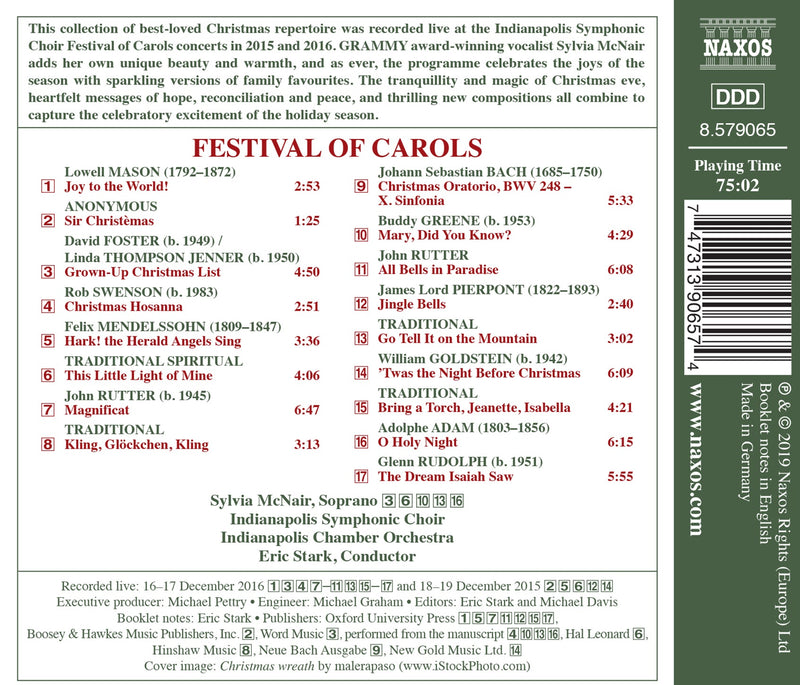 Festival of Carols / McNair, Stark, Indianapolis Symphonic Choir