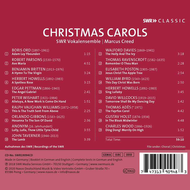 Christmas Carols / Creed, SWR Vocal Ensemble
