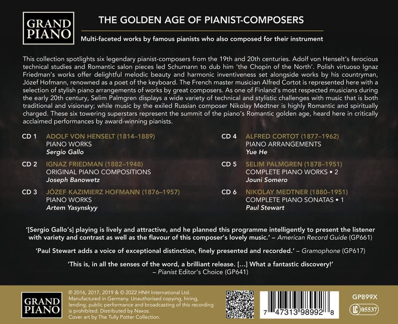 The Golden Age of Pianist-Composers
