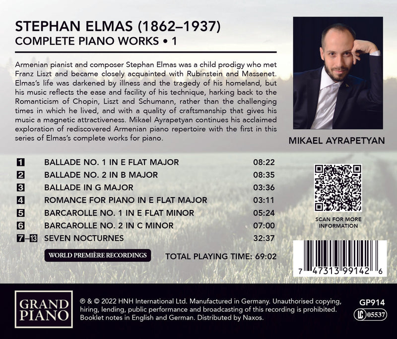 Elmas: Complete Piano Works, Vol. 1 / Ayrapetyan
