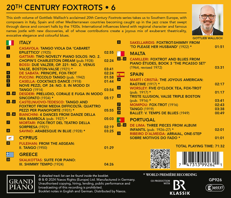 20th Century Foxtrots, Vol. 6 - Southern Europe / Wallisch
