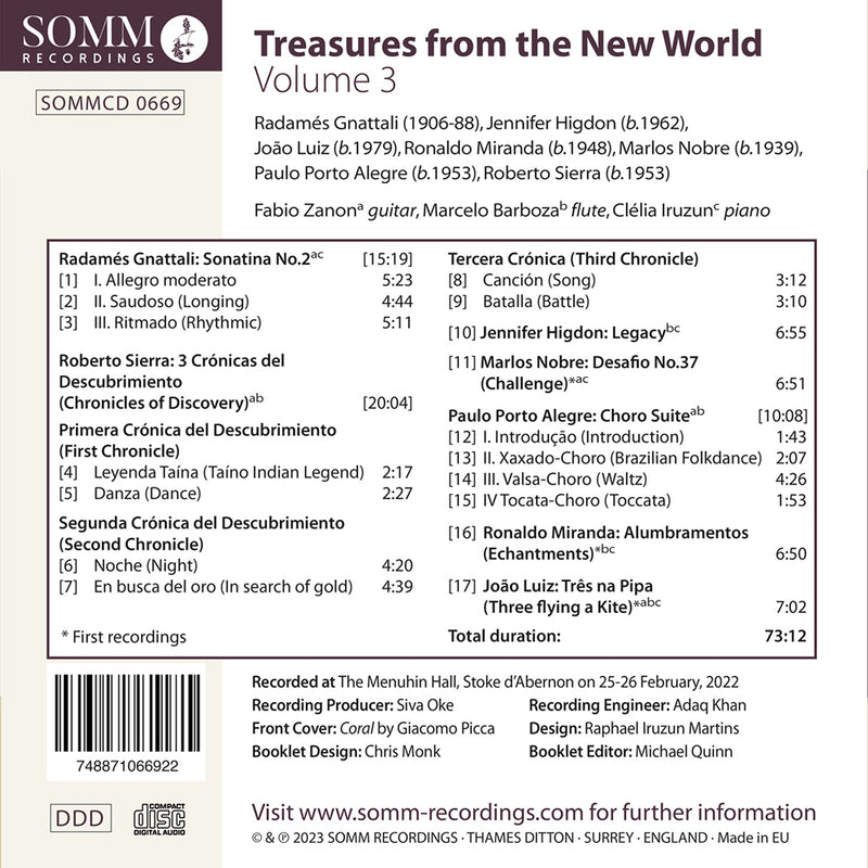 Treasures from the New World, Vol. 3 / Zanon, Barboza, Iruzun