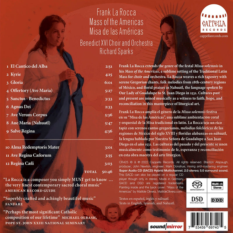 La Rocca: Mass of the Americas / Sparks, Benedict XVI Choir and Orchestra