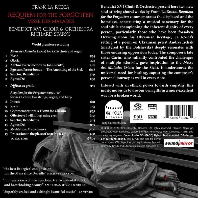 Frank La Rocca: Requiem for the Forgotten / Sparkes, Benedict XVI Choir & Orchestra
