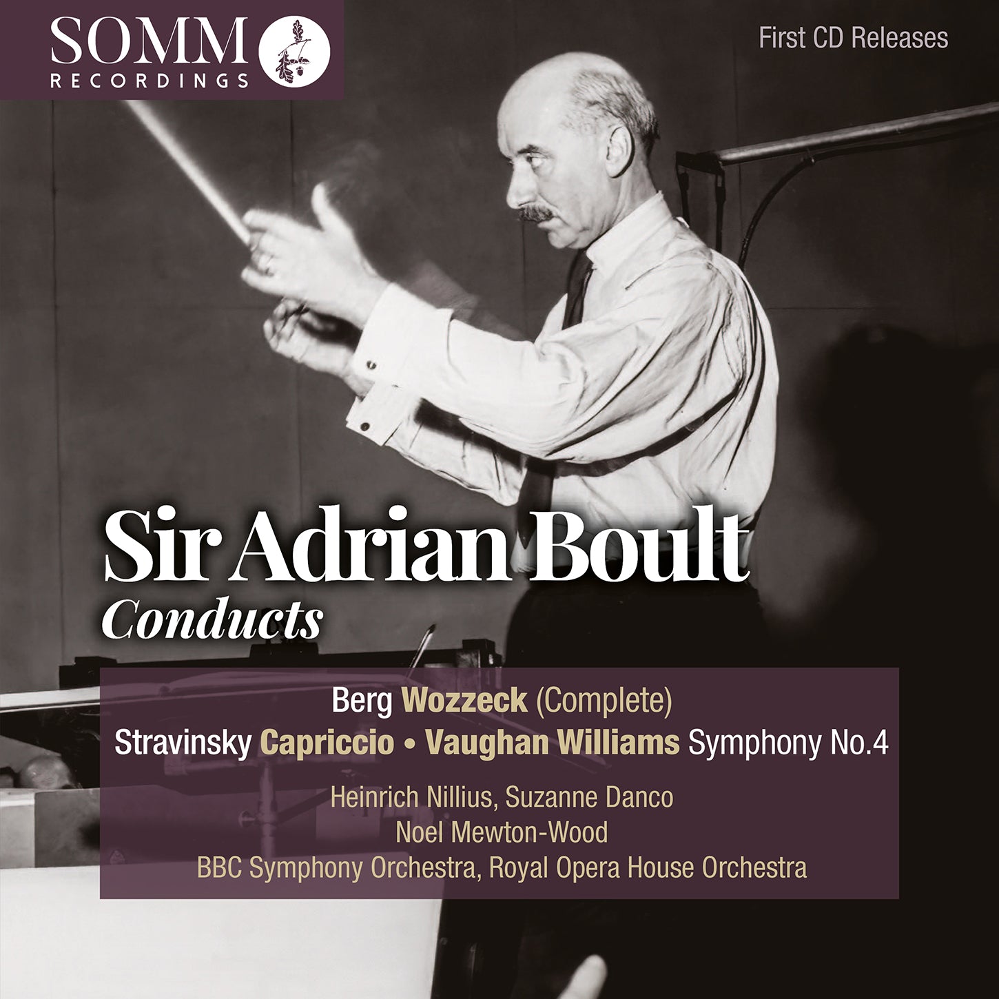 Adrian Boult conducts Berg, Stravinsky, & Vaughan Williams