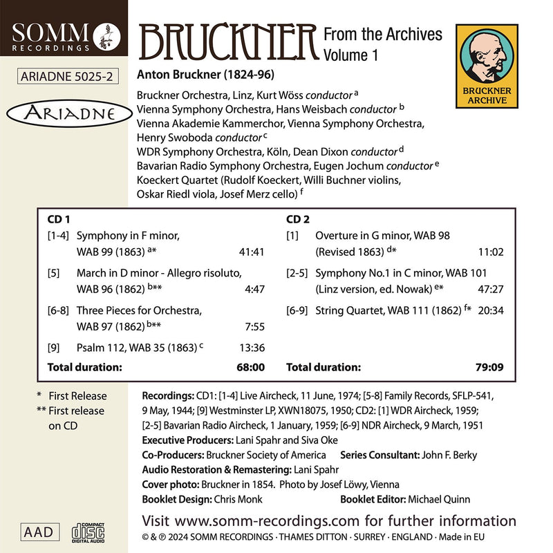 Bruckner from the Archives, Vol. 1