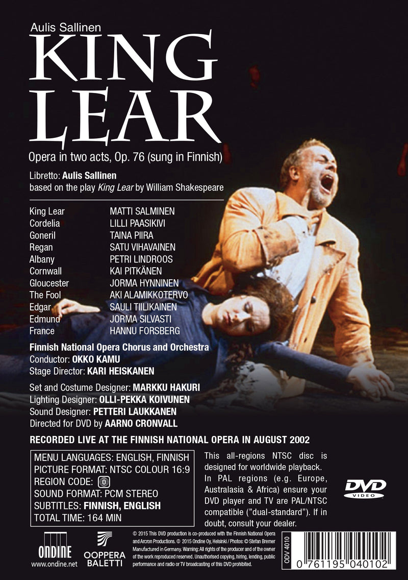Sallinen: King Lear / Kamu, Finnish National Opera