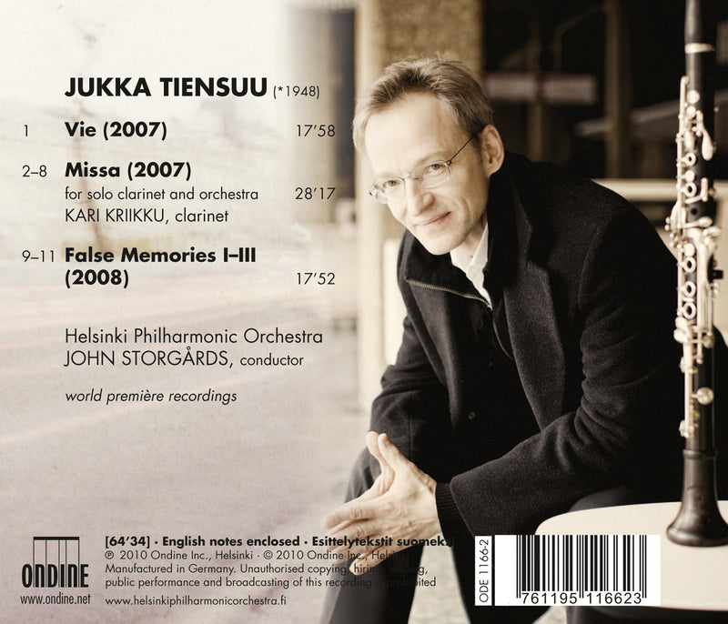 Tiensuu: Vie, Missa, False Memories / Storgards, Kriikku, Helsinki Philharmonic