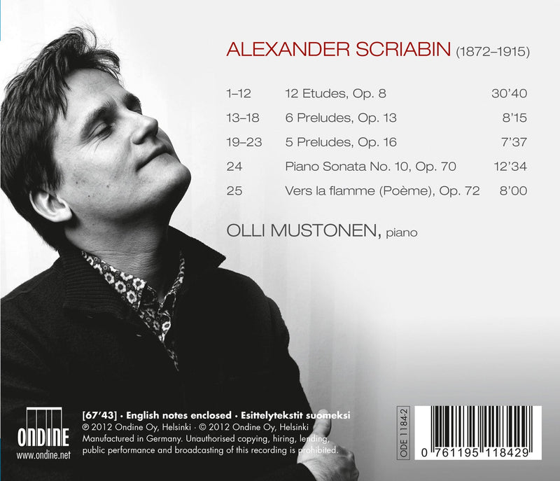 Scriabin: Works for Solo Piano / Mustonen